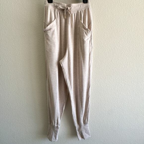Lululemon Heathered Cashew Still Chill Jogger Pants Womens Pull On Size 2 - Picture 2 of 11